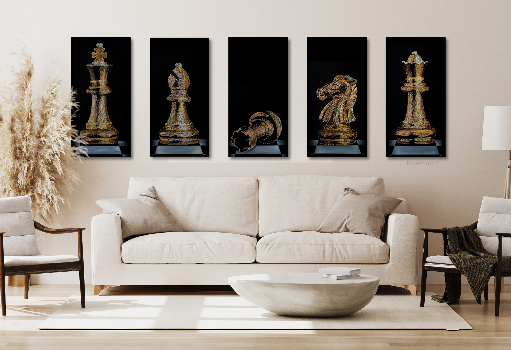String Art Chess Pieces – TaneshaPitt.com