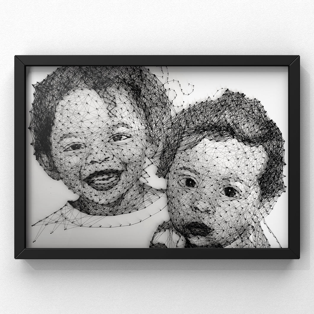 Children String Art Portrait