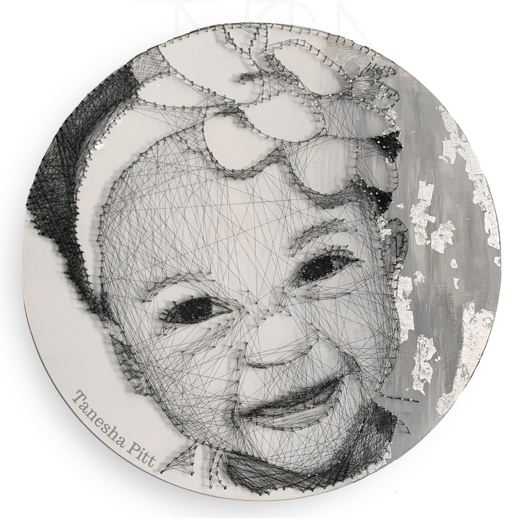 Children String Art Portrait (Round) 24''